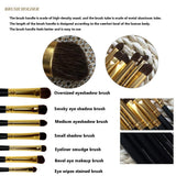 7pcs Professional Horse Hair Eye Shadow Makeup Brushes Set