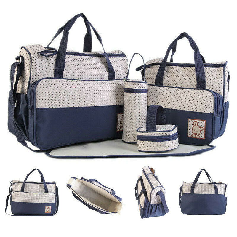 5pcs/set Women Travel Bag Waterproof Diaper Bag