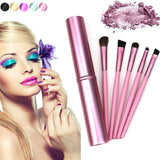 5pcs Makeup Eyeshadow Brush Set with Case