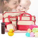 5pcs/set Women Travel Bag Waterproof Baby Diaper Bag