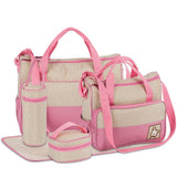 5pcs/set Women Travel Bag Waterproof Baby Diaper Bag