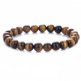 6 packs 8mm Natural Healing Stone Stretch Beads Bracelet