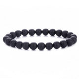 6 packs 8mm Natural Healing Stone Stretch Beads Bracelet