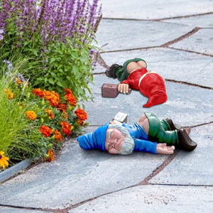 Funny Drunk Dwarf Garden Gnome Statues Decoration