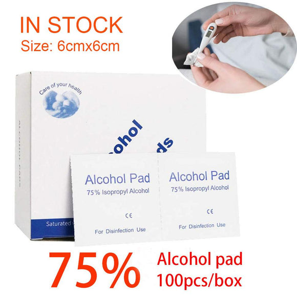 75% Alcohol Antiseptic Prep Pads Skin Cleansing Sterile Disinfectant Wipes Sanitiser