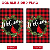 2 Packs Merry Christmas Hanging Garden Flag Double Side Banner Yard Decor