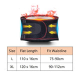 Adjustable Tourmaline Self heating Magnetic Therapy Waist Support Belt
