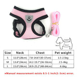 Mesh Harness with Padded Vest for Puppy and Cats
