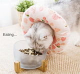 Adjustable Cat Recovery Collar Elizabethan Cone Anti-licking Neck Ring