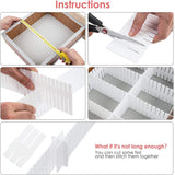 8Pcs DIY Storage Drawer Organizer Separator Dividers