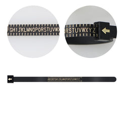 Adjustable Ring Measure Gauges Plastic Finger Measuring Belt