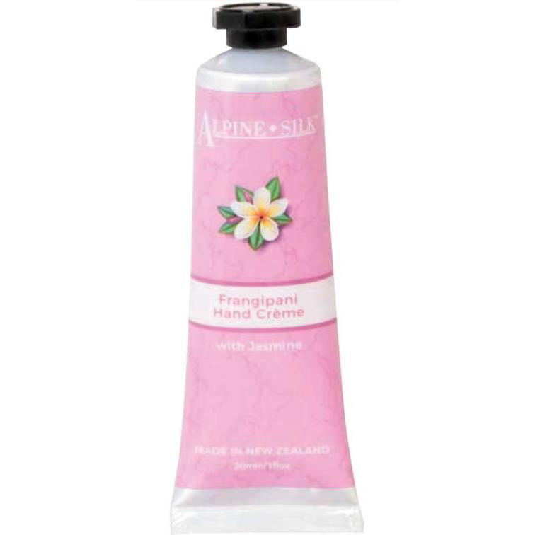 Alpine Silk Frangipani Hand Creme 30ml - with Jasmine