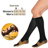 2 Pairs Compression Socks Anti-Fatigue Knee-High Socks