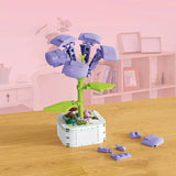 Flower Bouquet Building Blocks Set Kit DIY Unique Decoration Home Gifts
