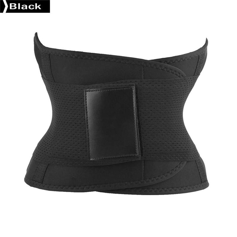 KissFit Premium Waist Trimmer Belt Healthy Fat Burner Black Adjustable
