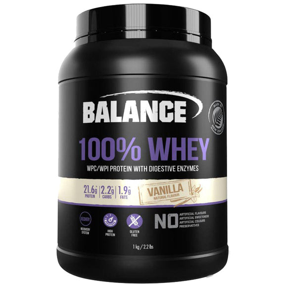 Balance Naturally 100% Whey Protein Vanilla 1Kg