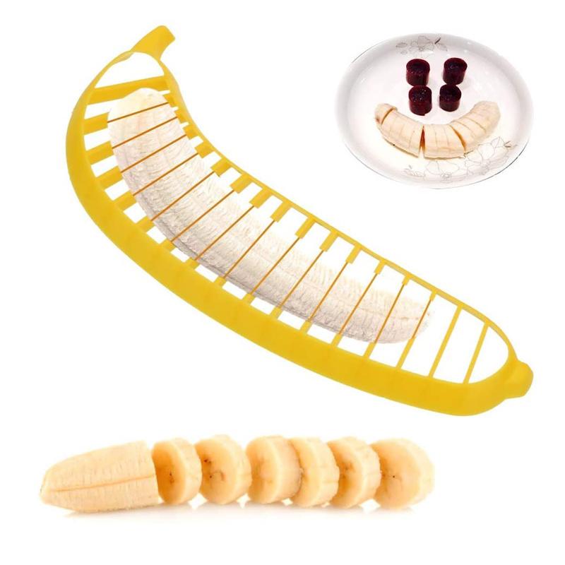 Banana Slicer Cutter Fruit Vegetable Salad Maker Kitchen Tools