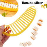Banana Slicer Cutter Fruit Vegetable Salad Maker Kitchen Tools