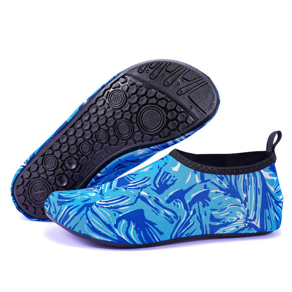 Barefoot Shoe Unisex Printed Water Shoes Quick-Dry Anti-Slip Beach Aqua Socks