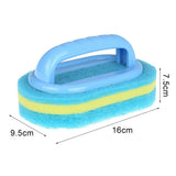 Bathroom Ceramic Tile Plastic Cleaning Brush Handheld Sponge Bathtub Cleaner