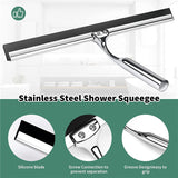 Stainless Steel Bathroom Window Car Shower Squeegees with Hook