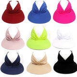Womens Sun Visor Hat Wide Brim Summer UPF 50+ UV Protection Beach Sport Cap