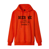 Funny Humor Print Hoodie Beer Me I'm Getting Married Hooded Sweatshirt