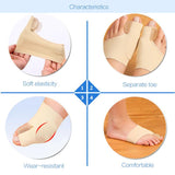 4pcs Big Toe Straightener Corrector Bunion Relief Sleeve with Gel Pad