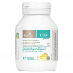 Bio Island DHA for Kids 60 Softgel Capsules
