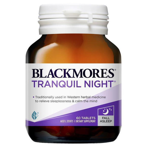 Blackmores Tranquil Night Sleep Support Vitamin 60 Tablets