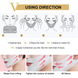 5pcs/Box Double V Line Shaped Slimming Contour Face Mask