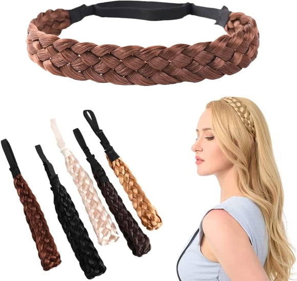 Braided Hair Band Elastic Headband Plaited Hair Wear