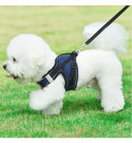 Breathable Mesh Reflective Dog Cat Walking Harness Vest Leash Set