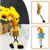 Bumble Bee Rustic Gnome Plush Sunflower Gnomes Decorations Tiered Tray Decor Gifts