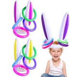 Easter Inflatable Bunny Ring Toss Game Rabbit Ears Toys Gift