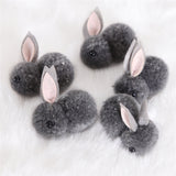 20pcs 5.5cm Easter Decorative Bunny Doll Creative 3D Plush Rabbit DIY Accessories