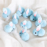 20pcs 5.5cm Easter Decorative Bunny Doll Creative 3D Plush Rabbit DIY Accessories