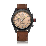CURREN Leather Strap Sports Men Quartz Wrist Watches 8154