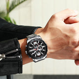 CURREN Stainless Steel Luxury Men Business Watches Quartz Chronograph Wristwatch