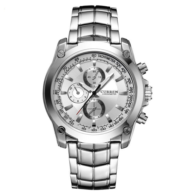 CURREN Stainless Steel Men Business Quartz Watches