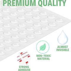 100 Pcs Self Adhesive Clear Cupboard Door Drawer Cabinet Door Bumpers