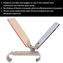 Car Sun Visor Day Night Anti Glare Driving HD Vision Glasses Goggles Extender