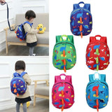 Cartoon Child Dinosaur Safety Anti-Lost Harness Strap Kids Bag Backpack