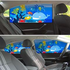 78x50cm Cartoon Car Rear Window Sun Shade Magnetic Curtain Cover Blocking UV Rays