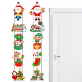 Merry Christmas Door Hanging Ornament Banner Xmas Santa Claus Decoration Home