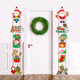 Merry Christmas Door Hanging Ornament Banner Xmas Santa Claus Decoration Home