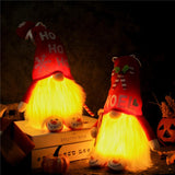 Christmas Gnomes Ornaments Glowing Luminous Plush Santa Dolls