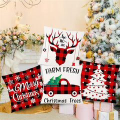 Christmas Pillow Covers Pillowcase Covers Sofa Couch Decor