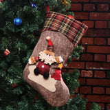 Large 18inch Christmas Stocking Candy Bag Hanging Stockings Xmas Tree Decor