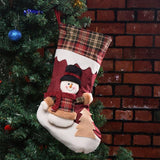 Large 18inch Christmas Stocking Candy Bag Hanging Stockings Xmas Tree Decor